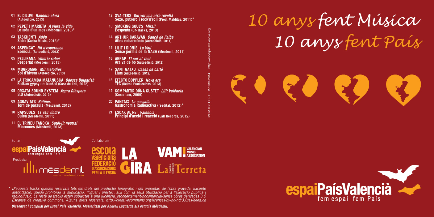 Caratula CD EPV 10 anys
